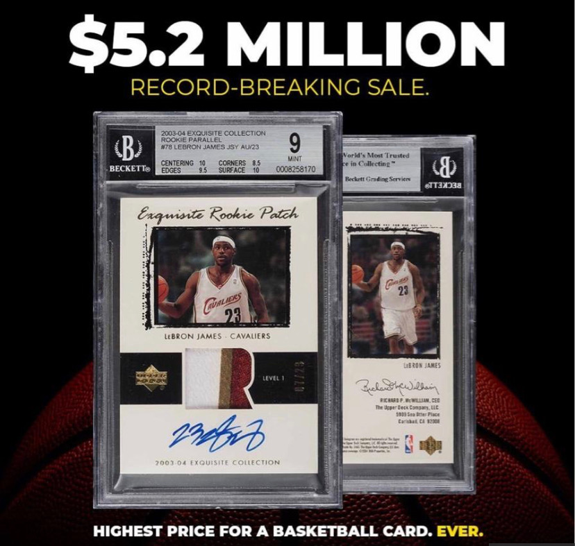 LeBron Breaks Another Sports Card Sales Record