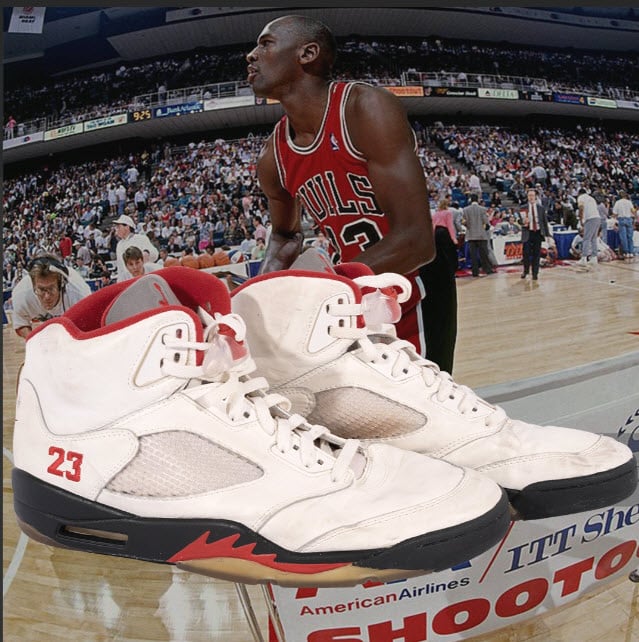 Michael Jordan's Rare 3-Point Contest Sneakers and LeBron's High School Championship Shoes Hit Auction Block