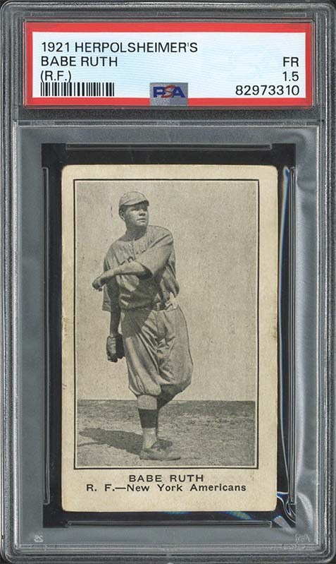 Rare 1921 Herpolsheimer Baseball Cards Surface for Auction