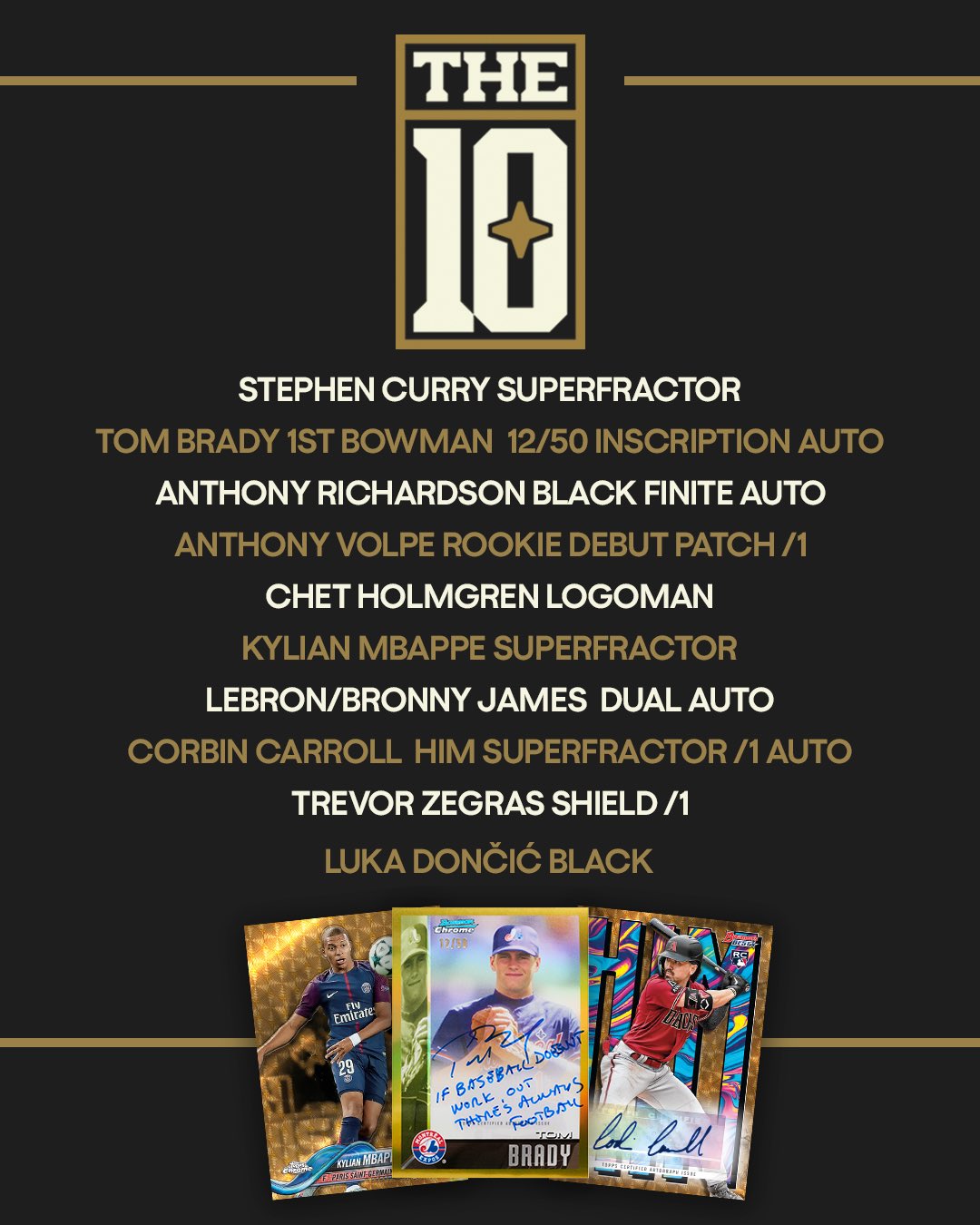 Fanatics Launches 'The Ten' Program to Reward Collectors for Finding Top Sports Cards