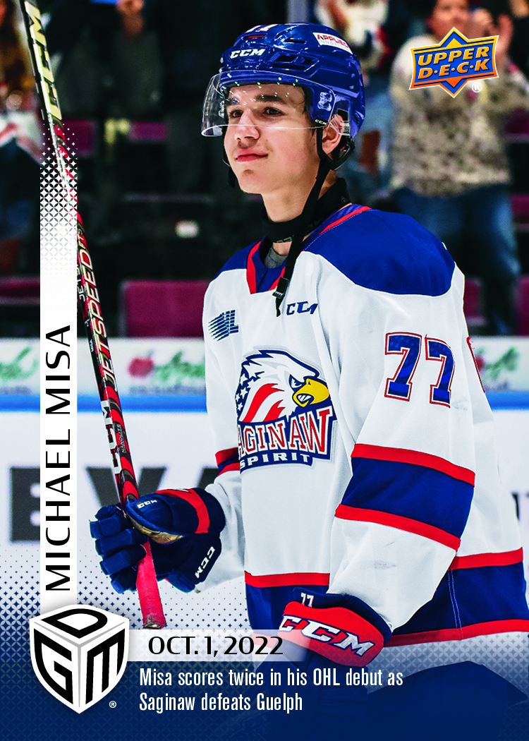 Upper Deck Welcomes Hockey Prodigy Michael Misa with Exclusive Card and Memorabilia Partnership
