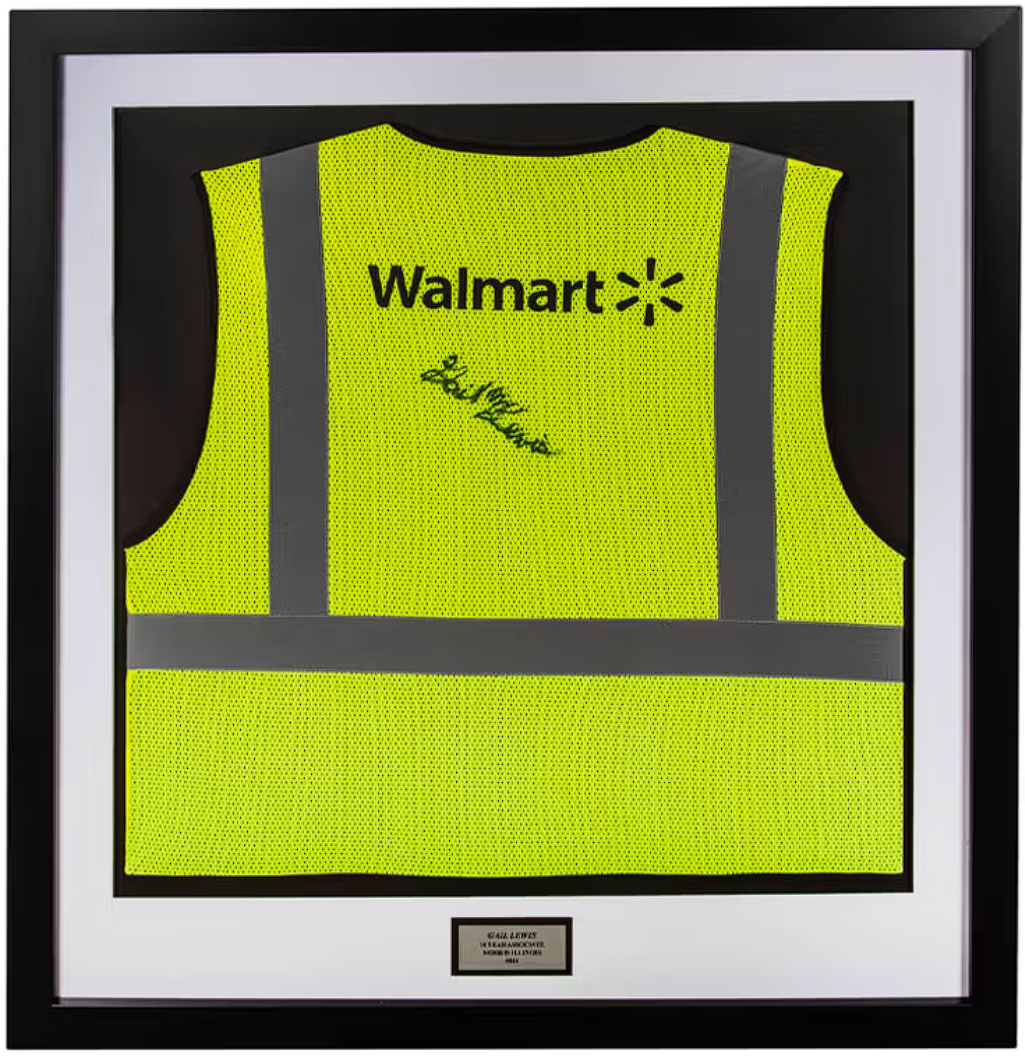 YouTuber Airrack's Auction of Gail Lewis Signed Walmart Vest Ends with Charitable Twist