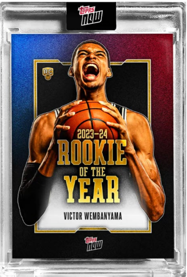 Victor Wembanyama's Rookie Card Sets New Sales Record on Topps NOW Platform