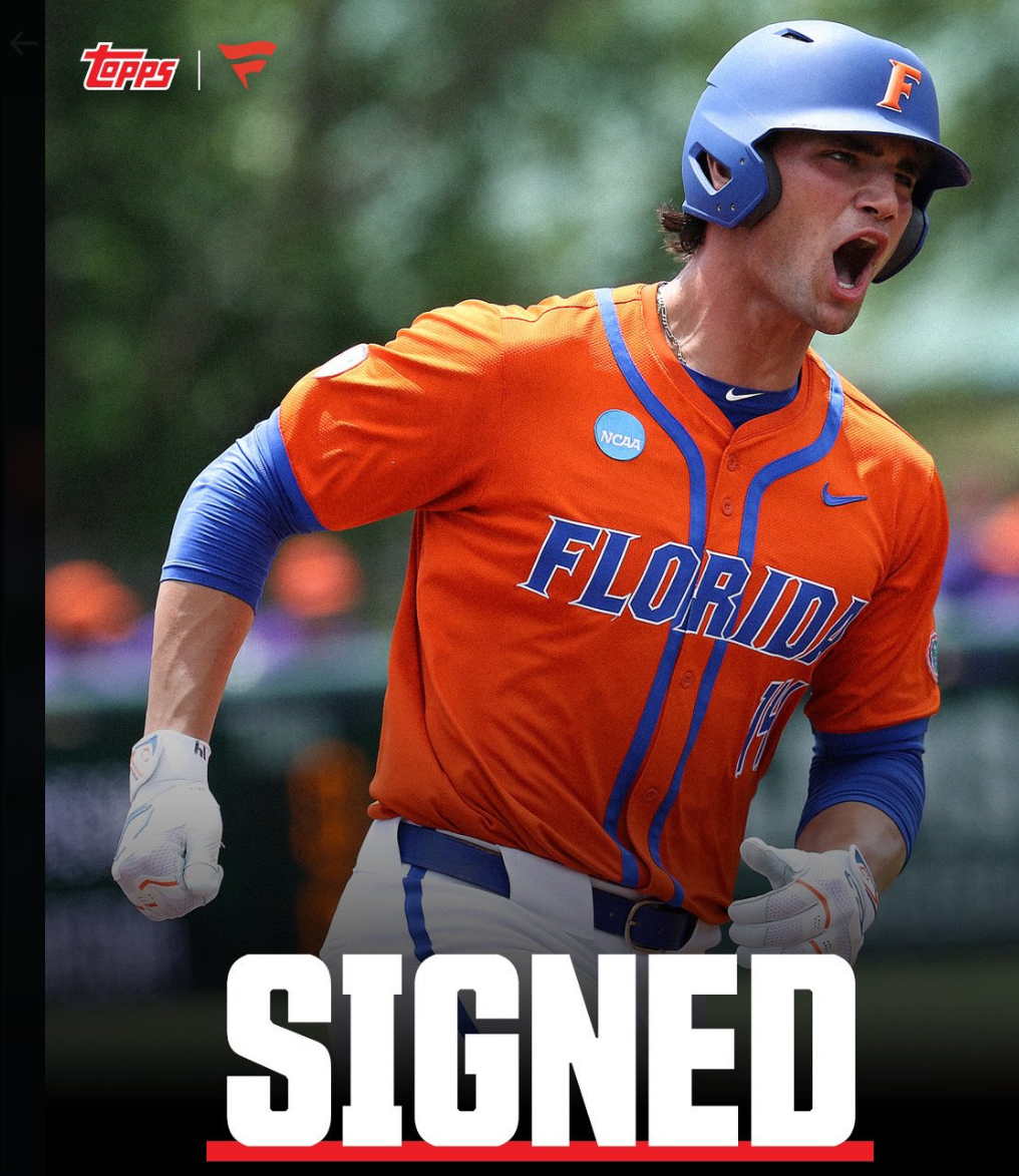 Jac Caglianone Signs Historic NIL Deal with Fanatics and Topps for Trading Cards and Memorabilia