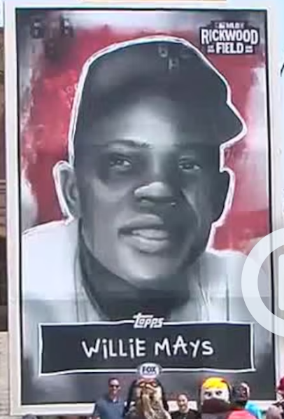 Willie Mays Honored with Giant Baseball Card in Alabama as Part of Negro Leagues Tribute