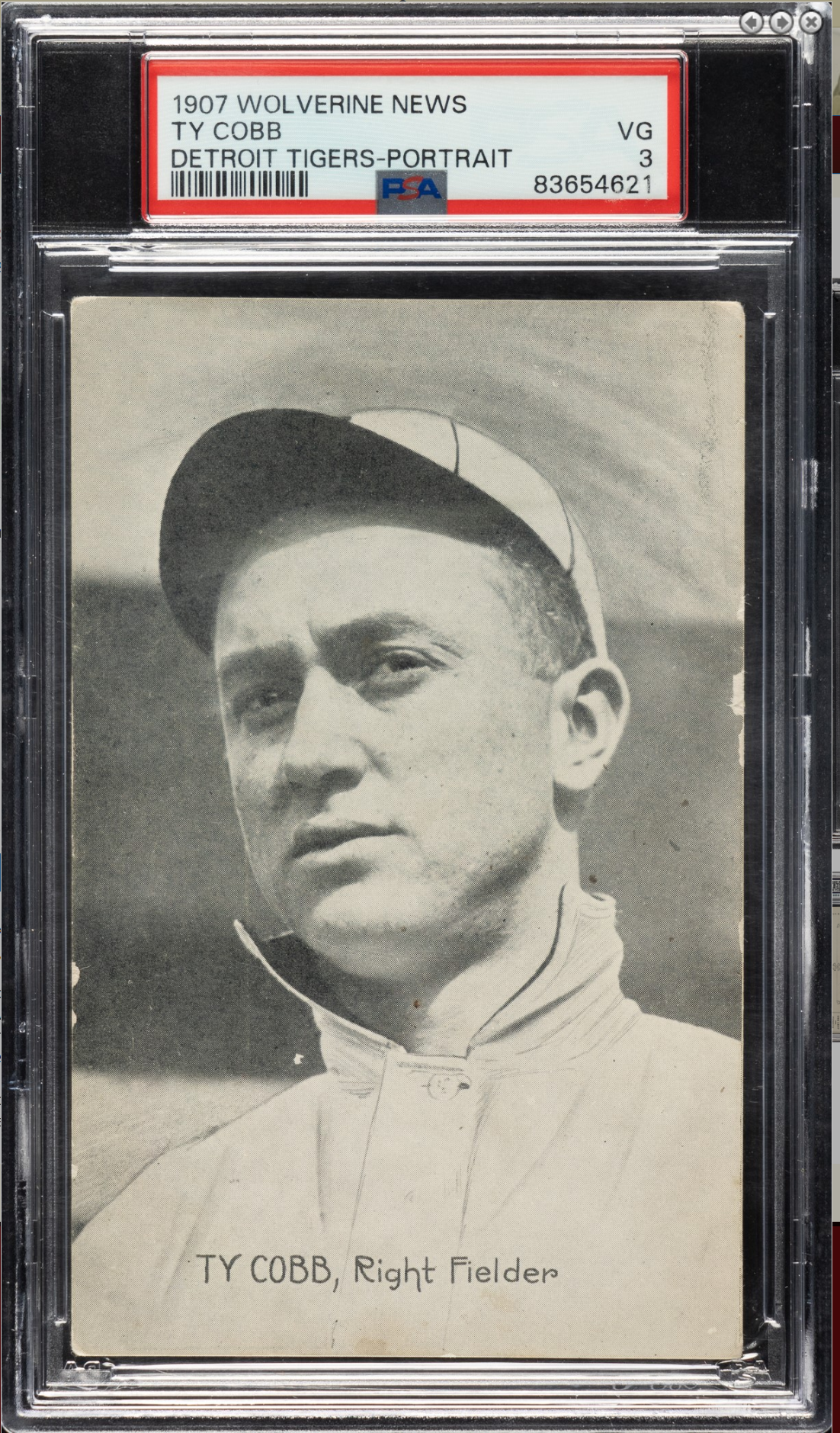 Rare 1907 Ty Cobb Rookie Postcard Leads Auction of Historic Sports Memorabilia