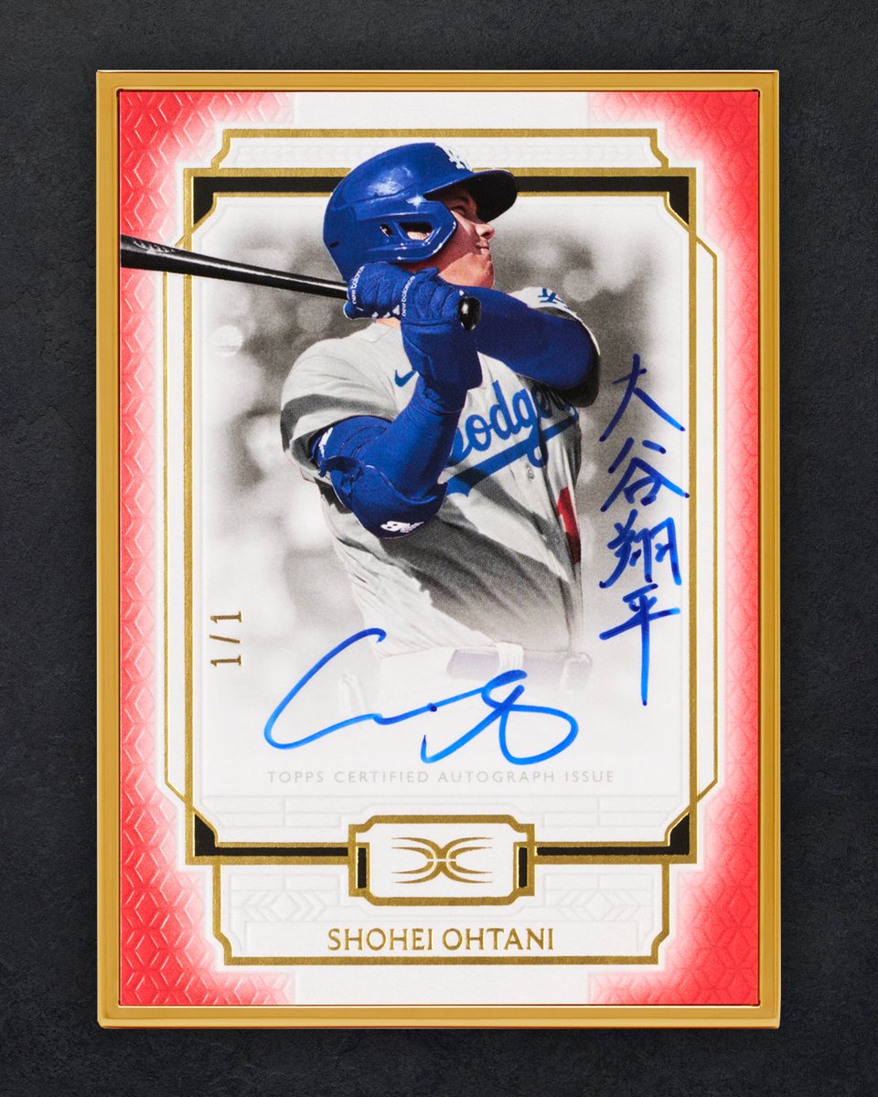 Shohei Ohtani’s Dual-Language 1/1 Signature Card
