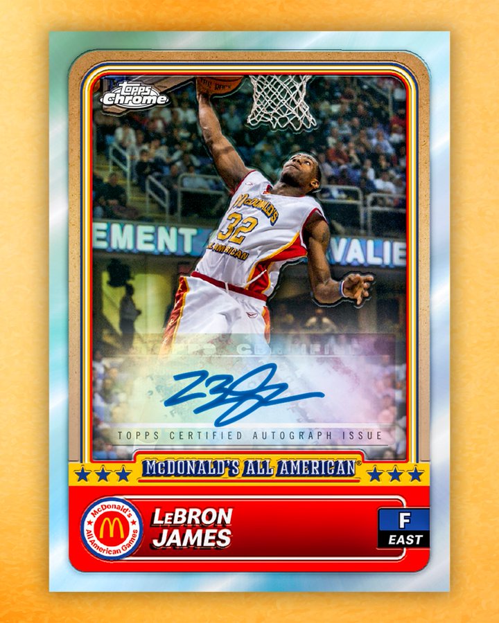 2024 Topps McDonald’s All-American Set to Feature LeBron James Autograph for the First Time