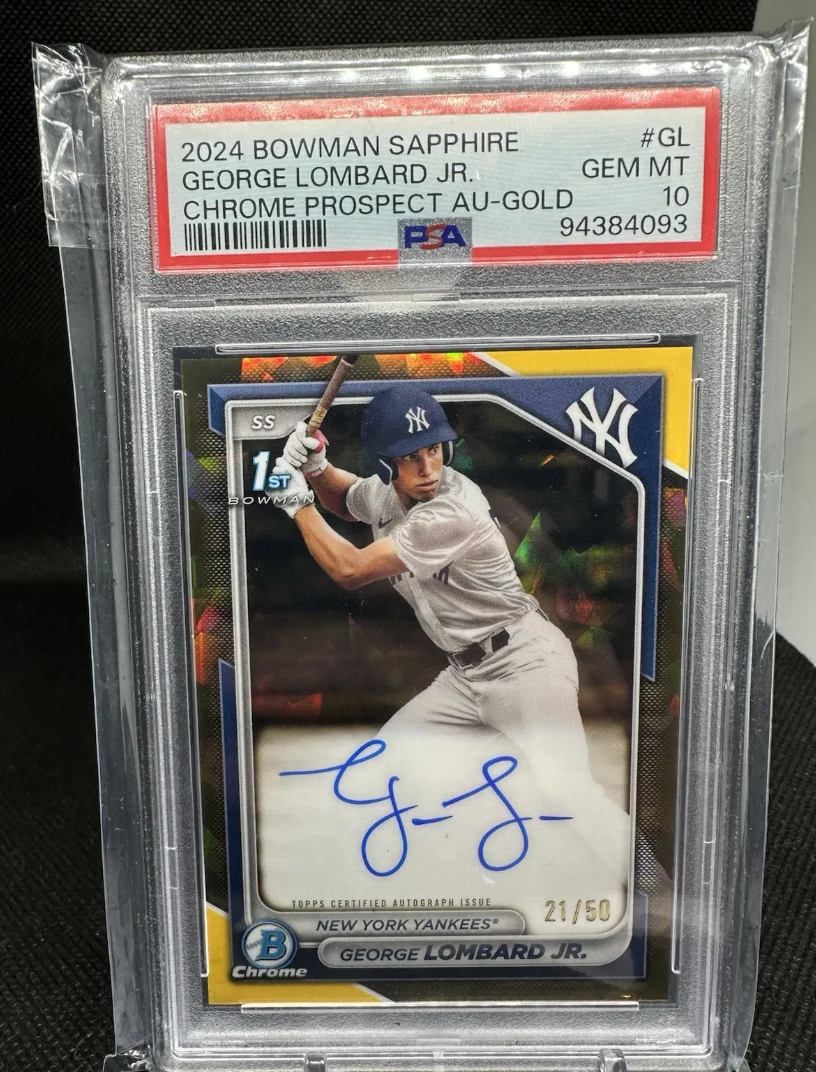 George Lombard Jr. Card Market Surges as Aaron Judge Endorses Yankees Prospect