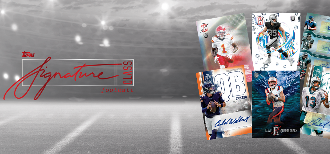 2024 Topps Signature Class Football Brings Fresh Ink, Fantasy Art, and First-Year Firepower