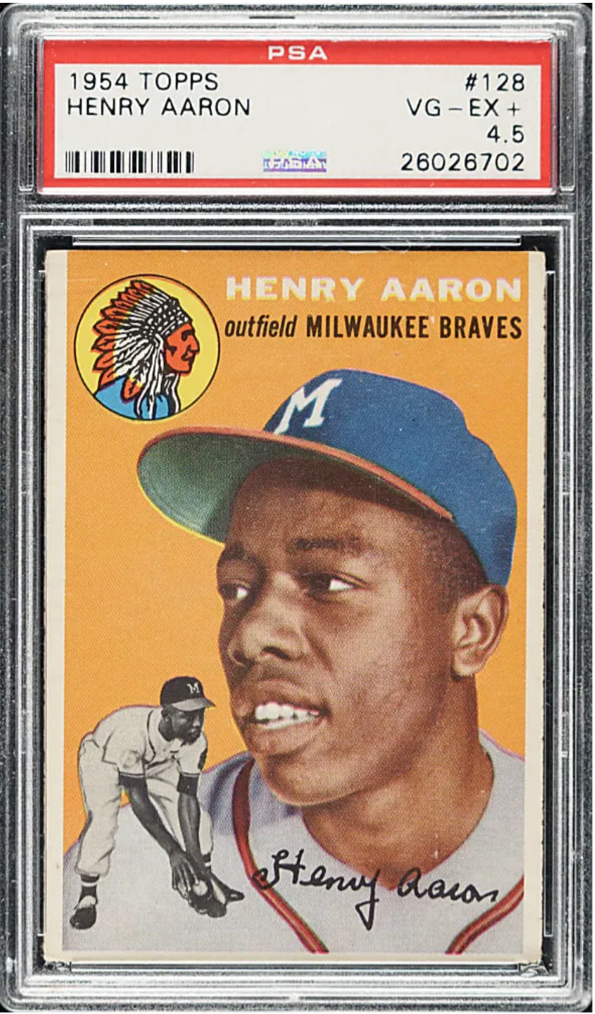 REA Offers Collectors a Shot at Owning a 1954 Topps Hank Aaron Rookie – A True Vintage Grail