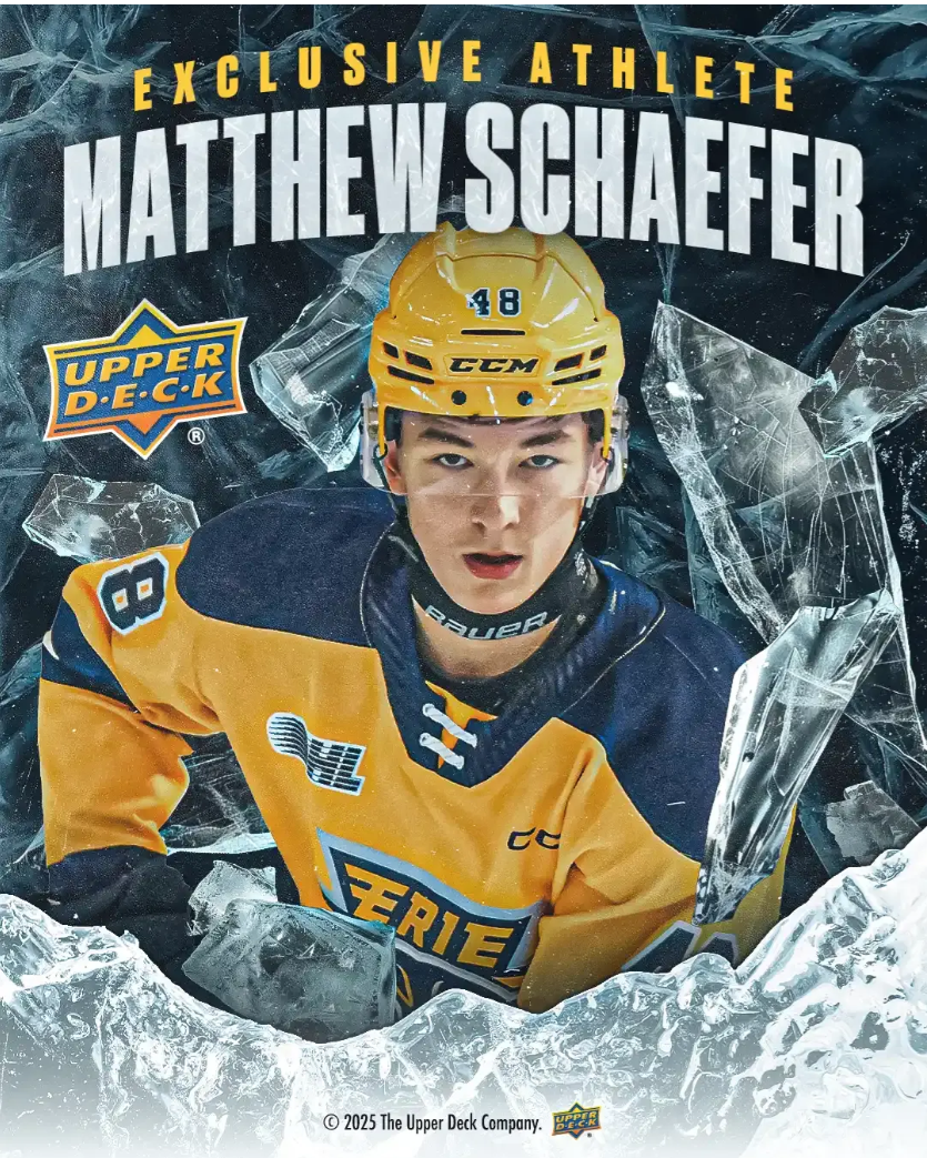 Top NHL Prospect Matthew Schaefer Signs Exclusive Deal with Upper Deck