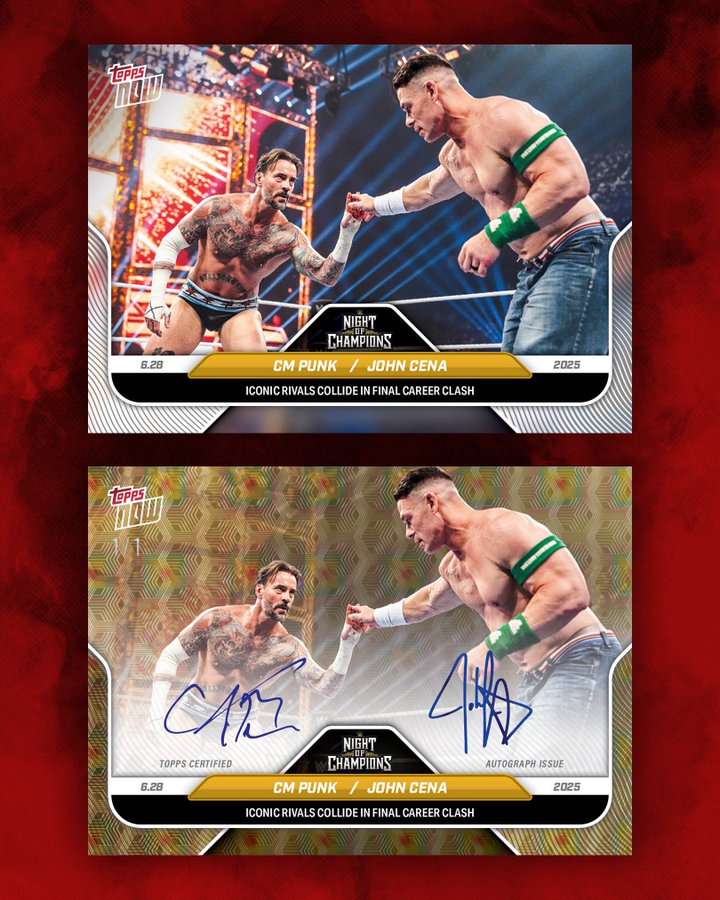 John Cena and CM Punk Make History With First-Ever Dual Autograph Card
