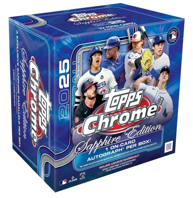 Sapphire Shines Again: 2025 Topps Chrome Baseball Brings Exclusive Autographs and Parallels