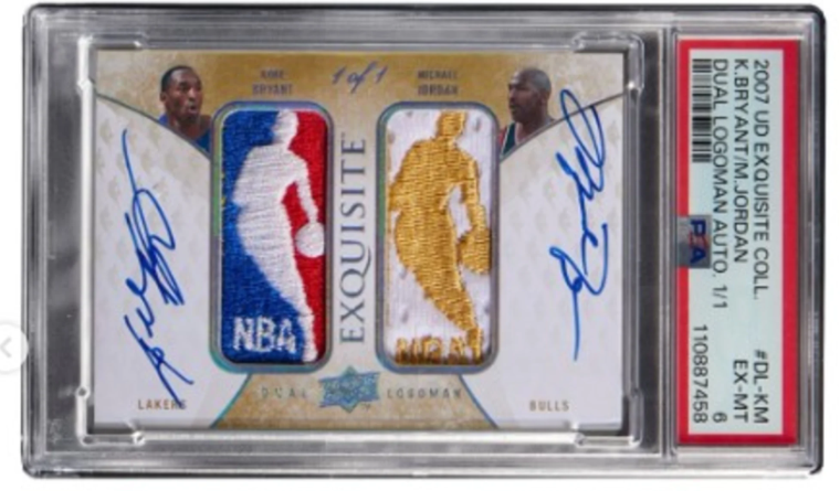 Kobe Bryant and Michael Jordan Dual Logoman Auto 1/1 Could Shatter All-Time Basketball Card Record