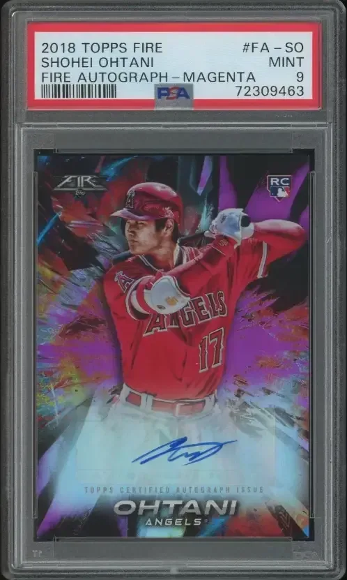 Top 3 Topps Fire Baseball Card Sales Ever: Shohei Ohtani and Aaron Judge Lead the List
