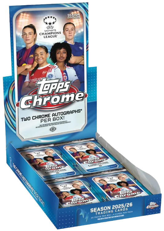 2025-26 Topps Chrome UEFA Women’s Champions League Brings More Autos and New Chase Cards