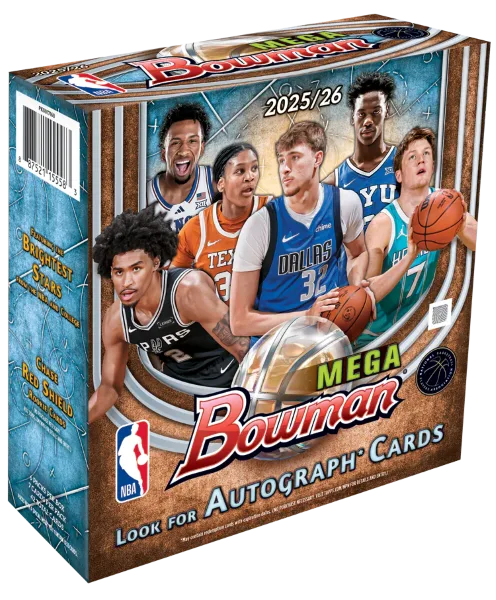 2025-26 Bowman Mega Box Basketball Checklist, Parallels, Inserts and Key Rookie Cards