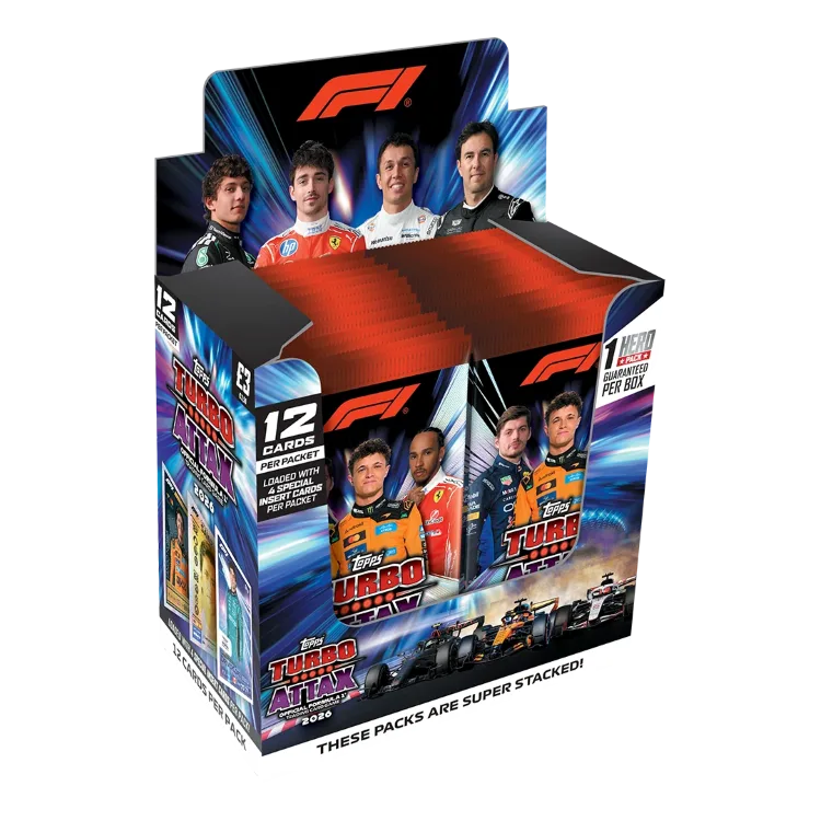 2026 Topps Turbo Attax Formula 1 Brings Chrome, Relics and New Tin Exclusives