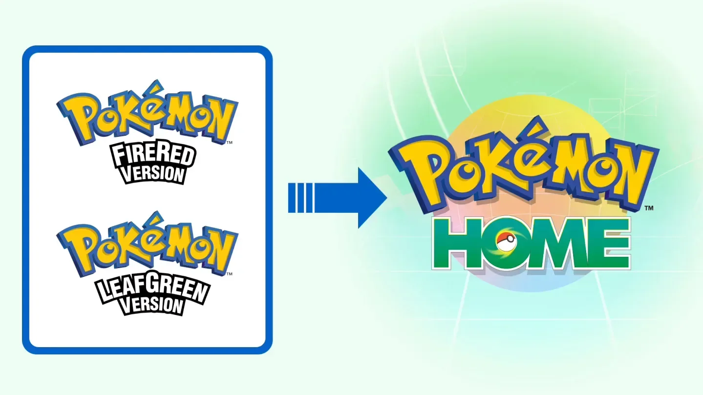 Pokémon FireRed and LeafGreen for Nintendo Switch Now Connect to Pokémon HOME, With Celebi Reward Available