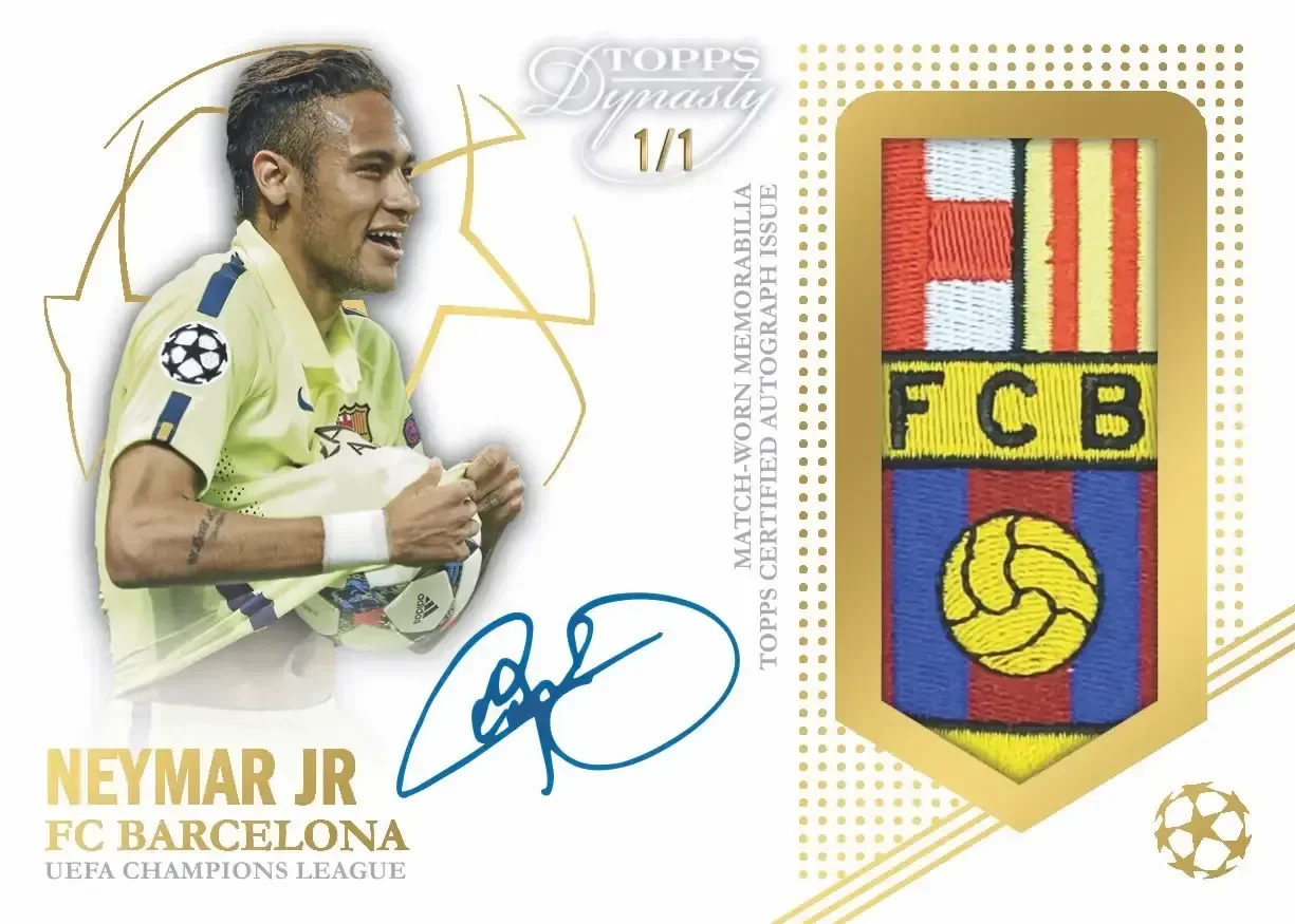 Neymar Jr. Signs Exclusive Multi-Year Deal With Topps for Cards, Stickers and Trading Card Games